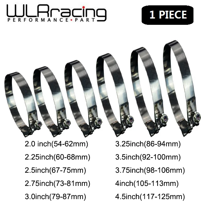 

2.0" 2.25" 2.5" 2.75" 3.0" 3.25" 3.5" 3.75" 4.0" T-Bolt Exhaust Clamp Intake Turbo Exhaust Intercooler Silicone Coupler 1 Piece