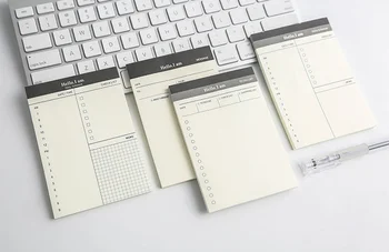 

Simple program notes Memo Pad planer pocket Paper Notepad Business day plan Stationery Papeleria School Supplies notes