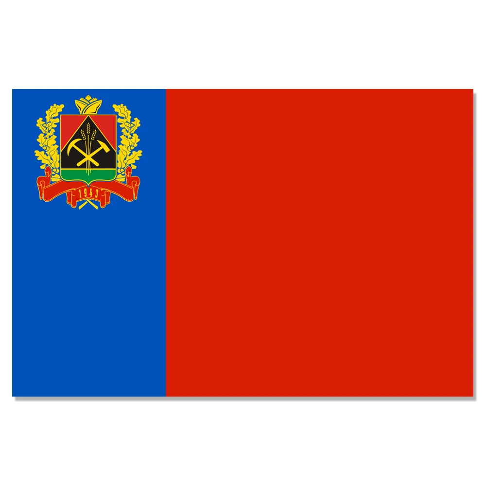 

Kemerovo oblast Flag Russia State Flag 150X90CM 100D Polyester3x5FT brass grommets custom flag, Free Shipping