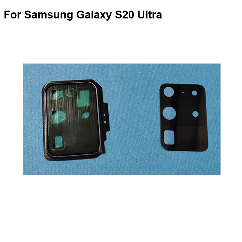 Стекло для задней камеры Samsung Galaxy S20 Ultra объектив + Крышка круглый корпус S 20