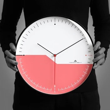 

Wall Clock Lightweight Luxury Living Room Clock Household Study Super-mute Clock Individual Modern Art Clock