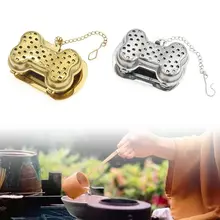 Инфузионное чайное ситечко в форме кости, блокирующий фильтр для специй, многоразовый гаджет