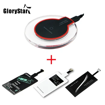 

Qi Wireless Charging Kit Transmitter Charger Adapter Receptor Receiver Pad Coil Type-C Micro USB kit for iPhone Xiaomi Huawei