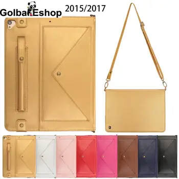 

Leather Tablet Case for IPad Pro 12.9 2017 with Shoulder Strap Cover Shoulder Bag Style Smart Case for IPad Pro 12.9 2015
