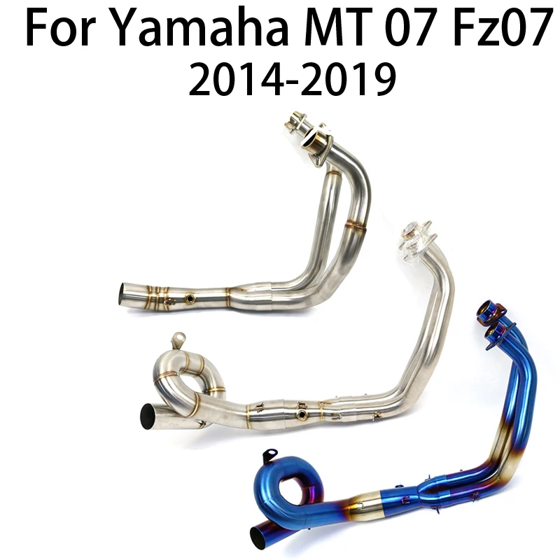 

Motorcycle Full Exhaust Systems Front Pipe Upgrade For YAMAHA MT07 XSR 700 FZ-07 MT07 Motorcross Modified Muffler Accessories