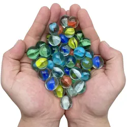 Console de jeu boule de verre crème 14Mm, 50/100/150 pièces, Machine à Pinball, pour bétail, petits marbres, jouets Pat, perles Machine Parent enfant 