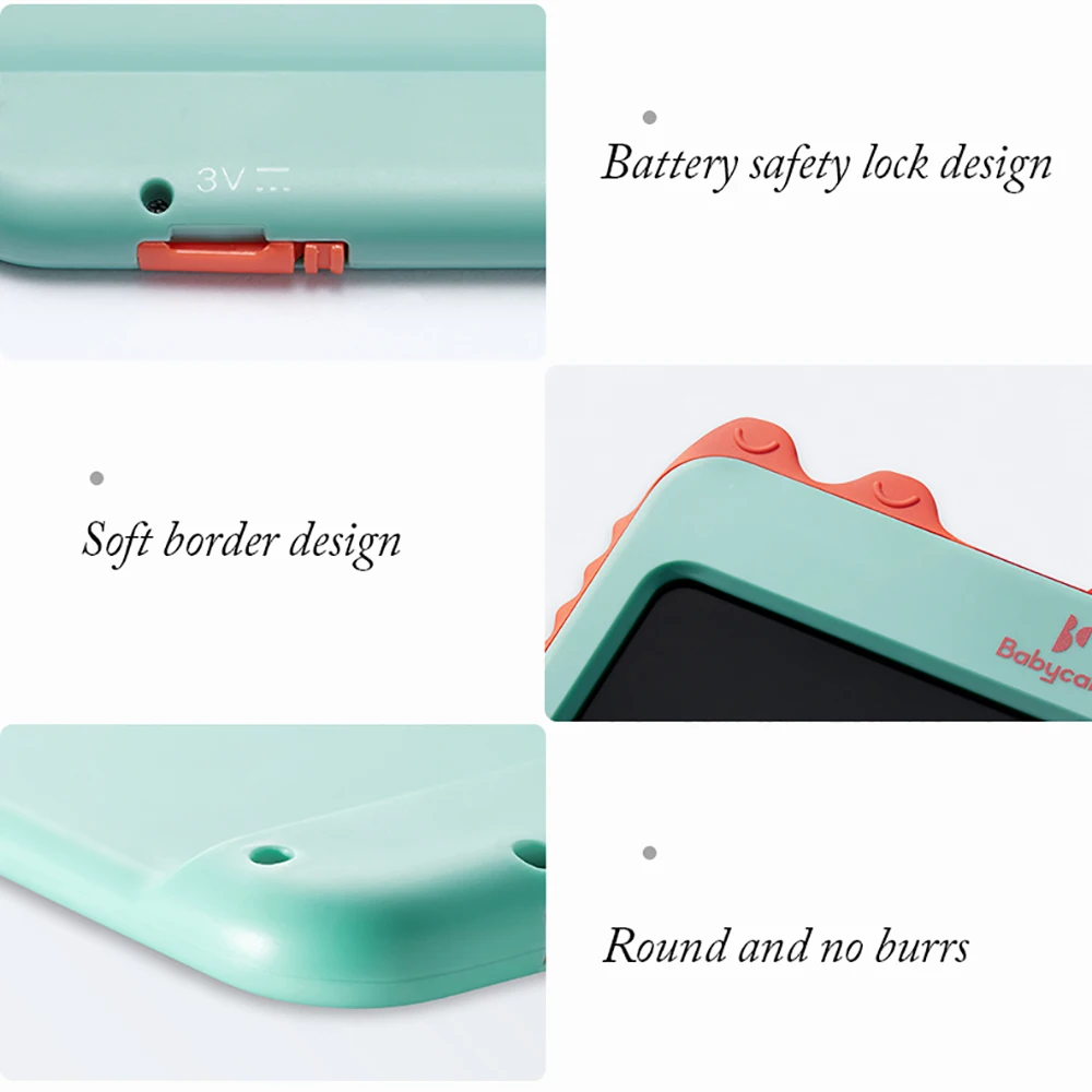 BC Babycare 10Inch LCD Electronic Digital Drawing Board One-Click Clear Writing Color Graphic Tablet Handwriting Pad Board+Pen