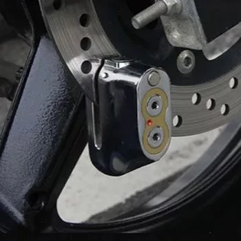 

Fixed Universal Padlock Sturdy Scooter Practical Security Disc Brake Lock Key Dual Core Protect Durable Anti Theft Motorcycle