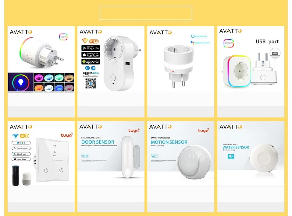 AVATTO мини стандарт 16А ЕС Смарт Wi-Fi разъем с монитором питания розетка работает с Google Home, Alexa, IFTTT Голосовое управление
