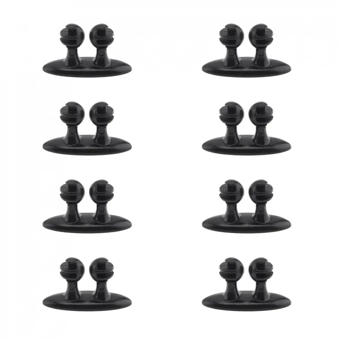 8pcs/set Multifunction Portable Car Cable Winder Wire Clip Set with Adhesive Sticker