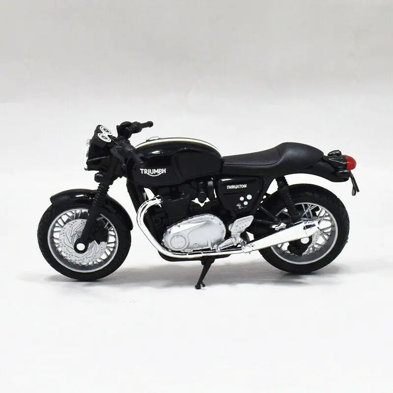 1:18 Welly TRIUMPH Thruxton 1200 модель мотоцикла черного цвета