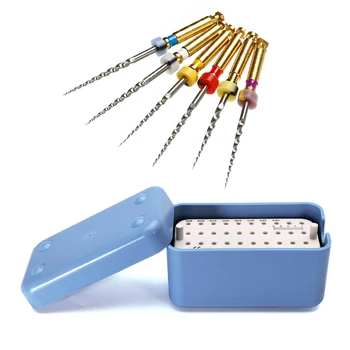 

40Holes Burs Dental Holder Endo Box With A Ruler Dental Files Holder Blocks Stand Autoclavable Sterilization Oral Tools Case
