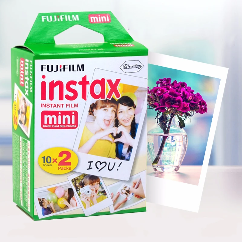 Оригинальный 40 листов Fujifilm Instax Mini 8 фильмов белый край 3 дюймов для Фотоаппарат