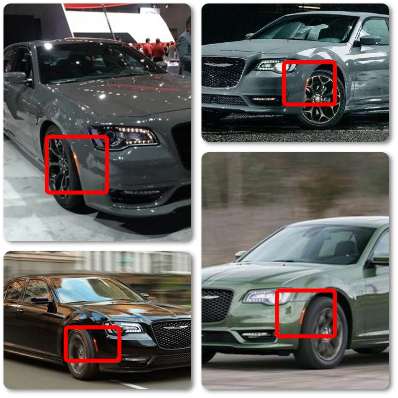 Smoke спереди/сзади светодиодные боковые габаритные огни для Chrysler 300 желтый красный фары указателя поворота авто-Стайлинг