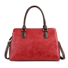 Женский дизайн, женская сумка через плечо с верхней ручкой, сумка-хобо, цветные сумки, Многослойная натуральная кожа, сумка-мессенджер