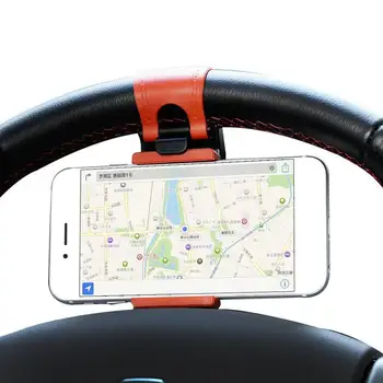 

Universal Car Steering Wheel Mobile Phone Holder GPS Car Fit And Tablet Phones Accessories Most MP4 Bracket GPS E3W2