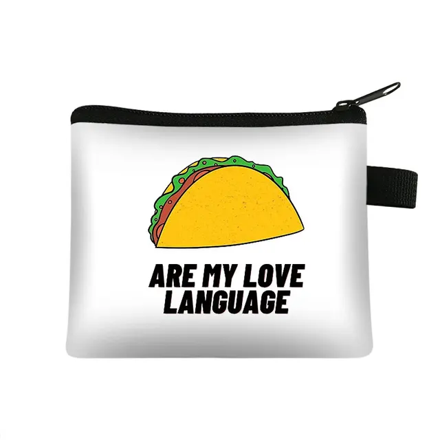 Monedero con estampado de Taco de México para mujer, Mini de mano Kawaii, informal, para guardar - AliExpress