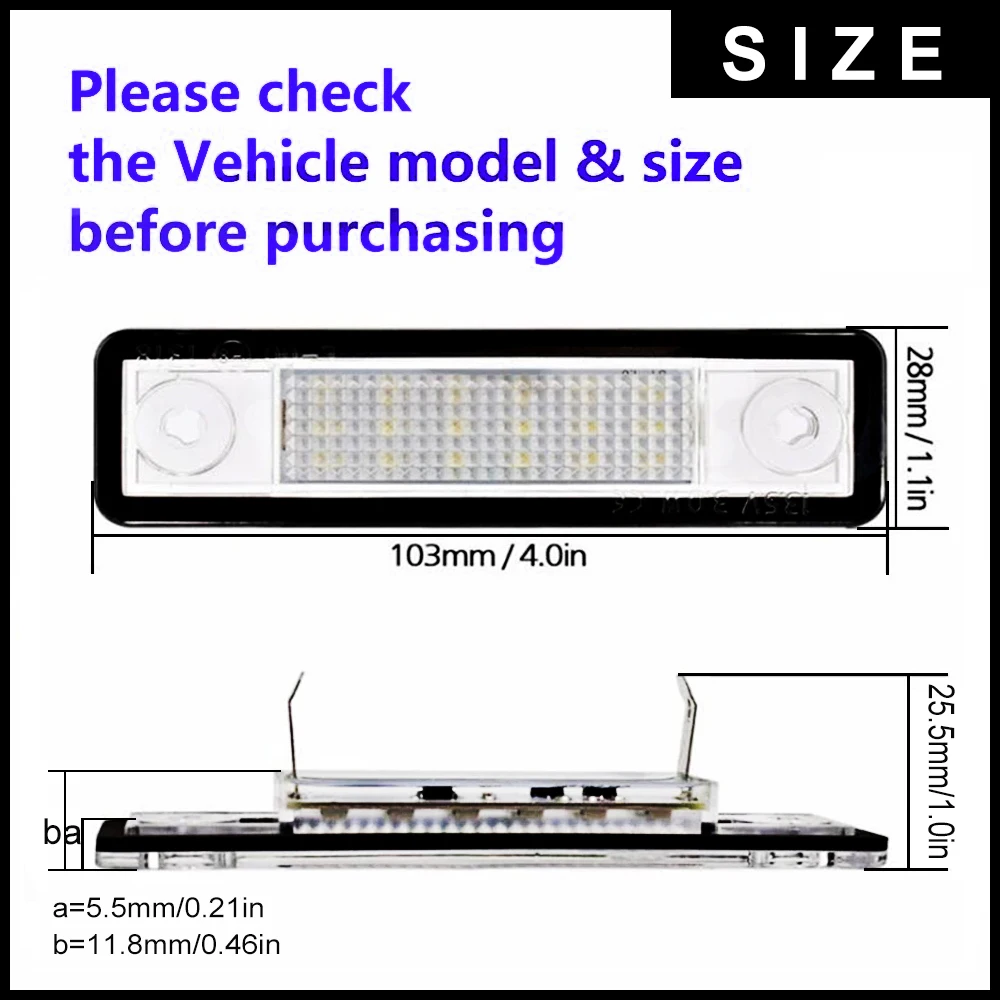 2 шт. светодиодный фонарь номерного знака 12 в белая лампа для освещения номерного знака для Opel Corsa B Astra F G Omega Zafira Signum VECTRA B Buick Excelle