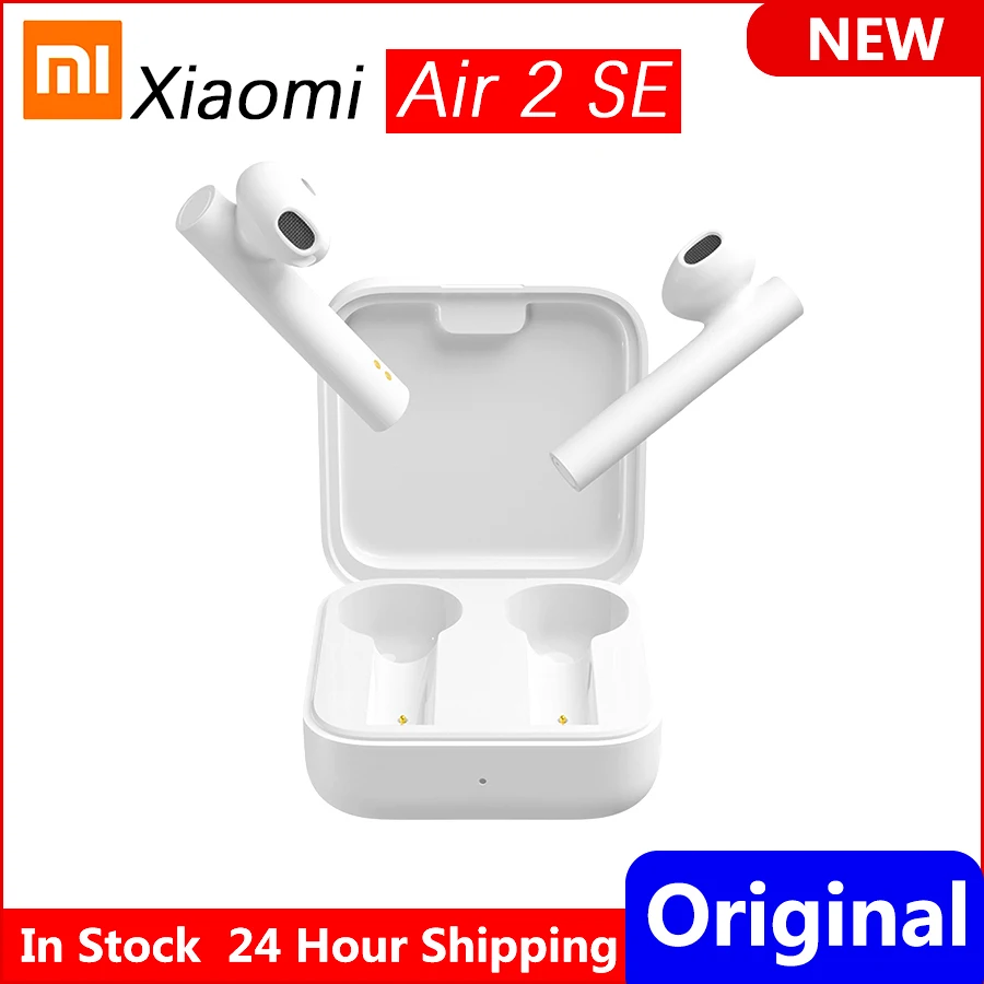 Беспроводные Bluetooth наушники Xiaomi Air 2 SE TWS AirDots Pro 2SE SBC/AAC Mi True с длительным режимом