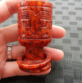 

Pure natural ancient jade when the wine glass collection