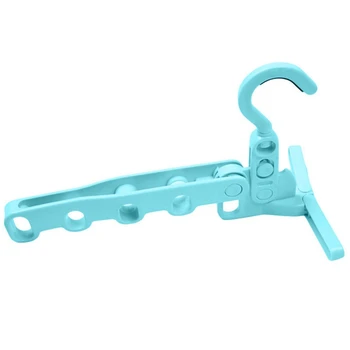

Botique-Home Accessories Foldable Clothes Hanger Drying Rack 5 Hole Racks Bathroom Door Airer Plastic Hook Organizer