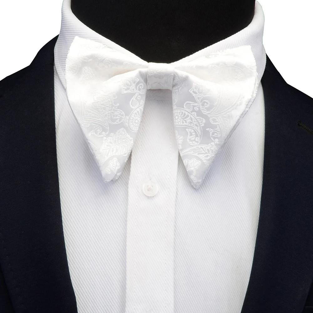 GUSLESON модный галстук-бабочка с узором пейсли для мужчин и женщин, классический большой галстук-бабочка для вечерние, свадебные галстуки с бантом для взрослых, мужские бабочки, красный галстук