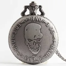 Винтажные черные кварцевые карманные часы с надписью "Death Note", женское ожерелье с подвеской, мужские часы с брелоком, Relogio De Bolso CF1052