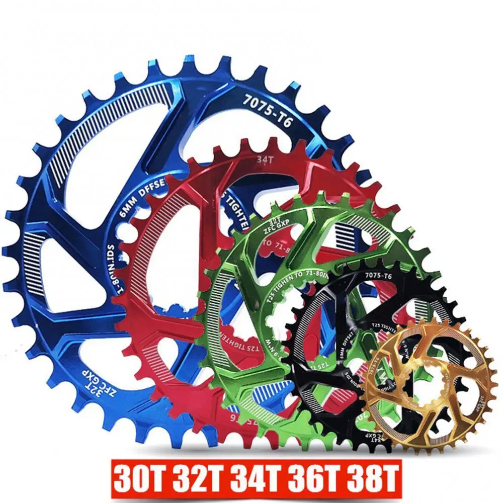 Mountain Bike 30/32/34/36T Chainring Chainwheel Offset 6mm for GXP XX1 X0 X9 | Спорт и развлечения