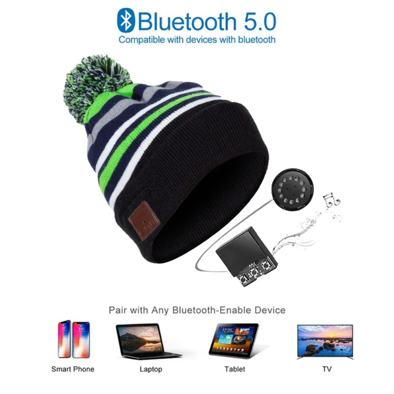 bluetooth-гарнитура, кепка, супер бас, стерео, 6 часов воспроизведения, 5,0, Беспроводная музыкальная гарнитура, кепка, Bluetooth кепки для мужчин и женщин