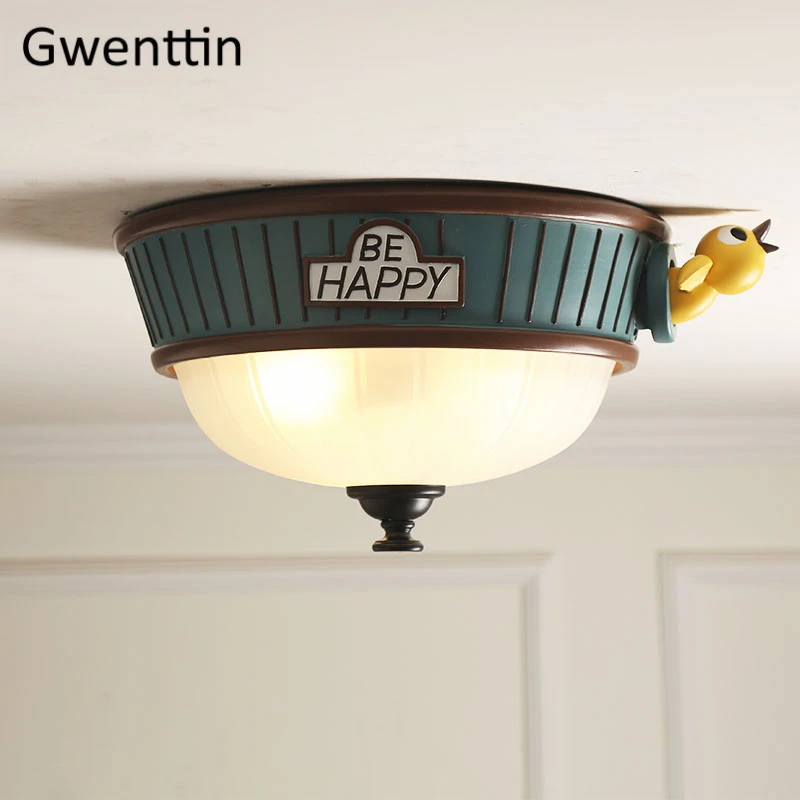 Cartoon Ceiling Lights Bird Lamp Modern Led Ceiling Lighting Kitchen Children's Room Dining Room Bedroom Home Light Fixtures