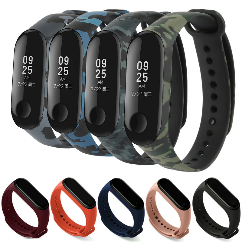  Для Xiaomi Mi Band 4 3 ремешок отлично подходит для замены ремешков ремешки браслеты силиконовый ремешок для Xiaomi MI Band браслет на запястье 