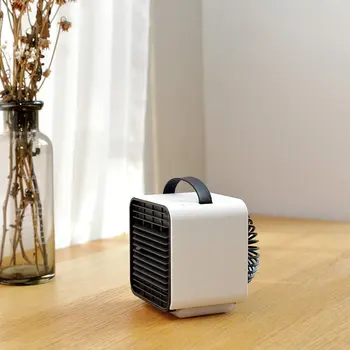 

Desktop Portable Usb Mini Water Cooler Fan Dormitory Home Negative Ion Air Conditioning Fan Night LED Light