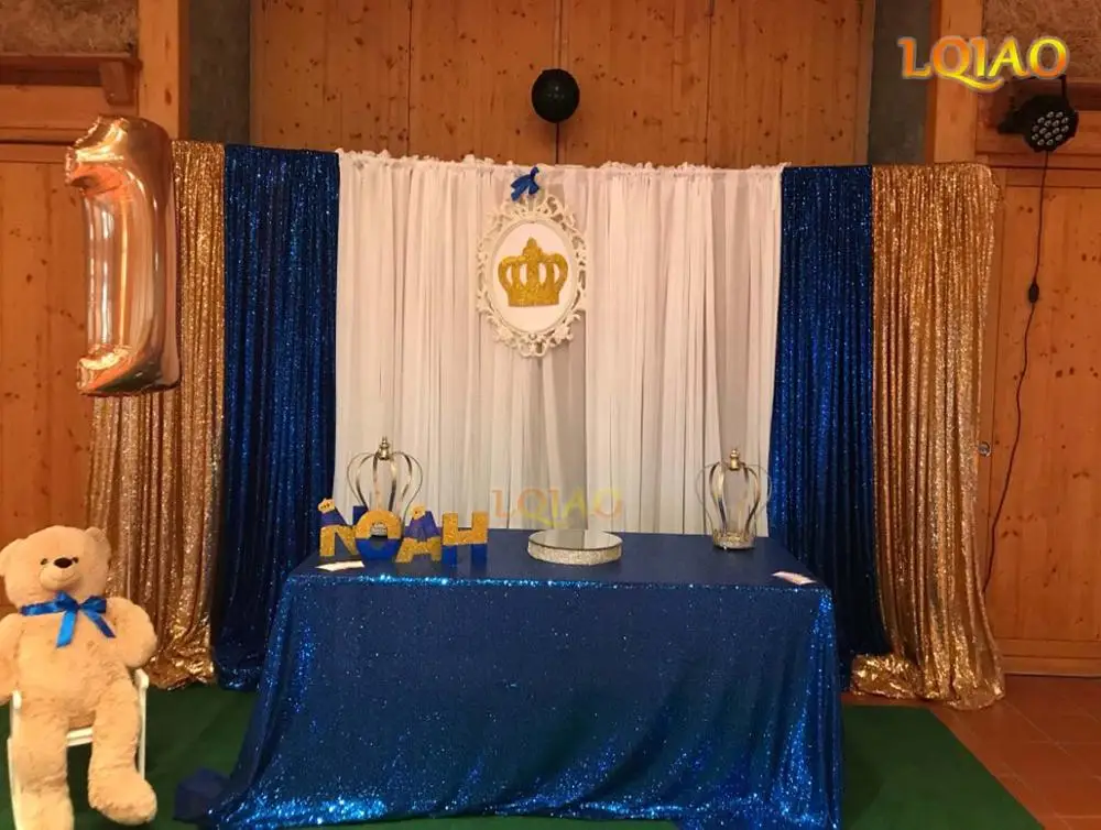 22 цвета 225cmX330 см блестящие темно-синие скатерти с пайетками ткань 90x132 дюймов Свадебная скатерть украшение прямоугольник скатерти с пайетками ткань - Цвет: Royal Blue