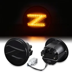 2Pcs Dinâmica Led Âmbar Lado Marcador Turn Signal Blinker Seqüencial Do Carro Luzes Para Nissan 370z Roadster Coupe 2009 2020 Canbus