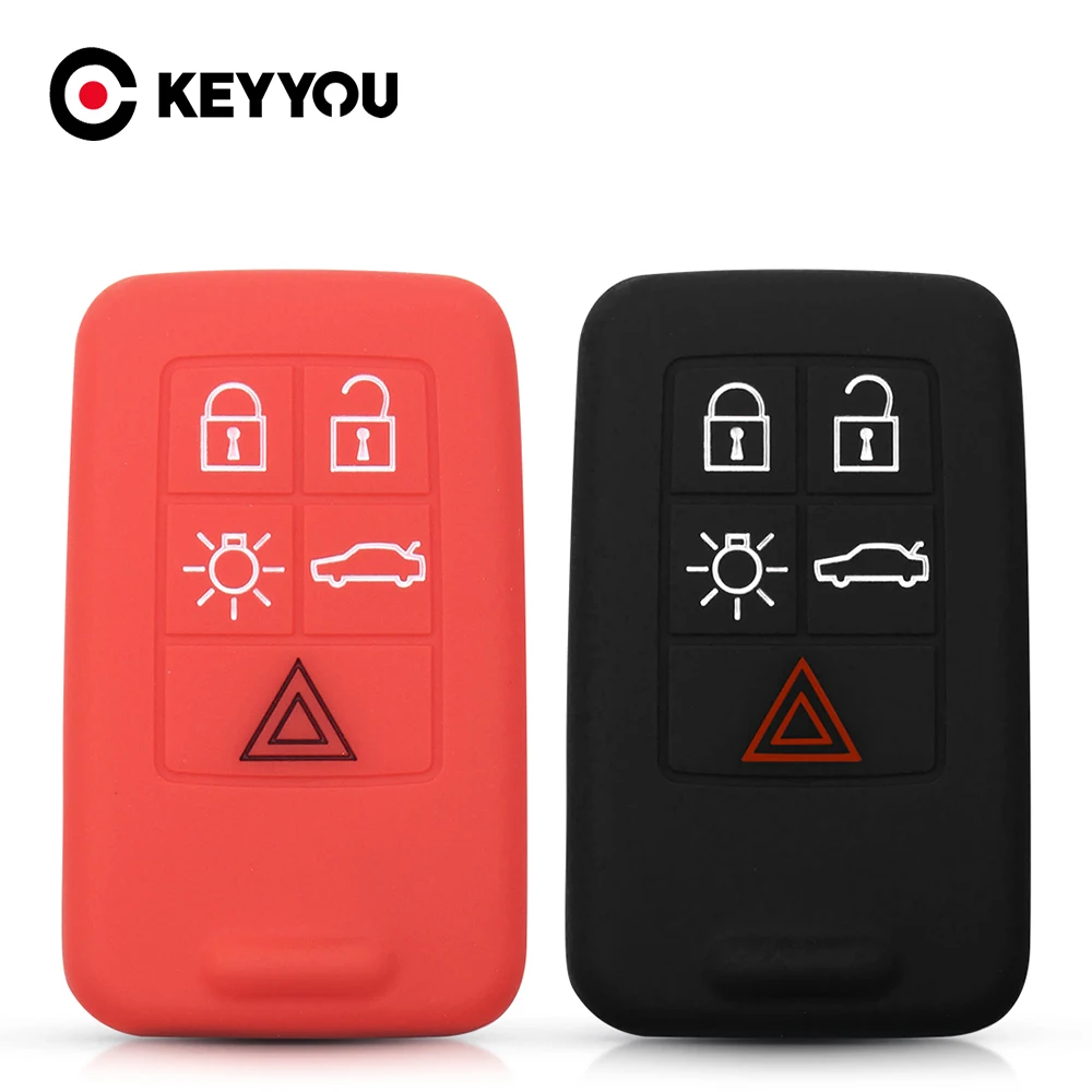 KEYYOU для Volvo Автомобильный ключ чехол C30 C70 S40 S60 S70 S80 V40 V50 V70 XC60 XC90 6 кнопок умный