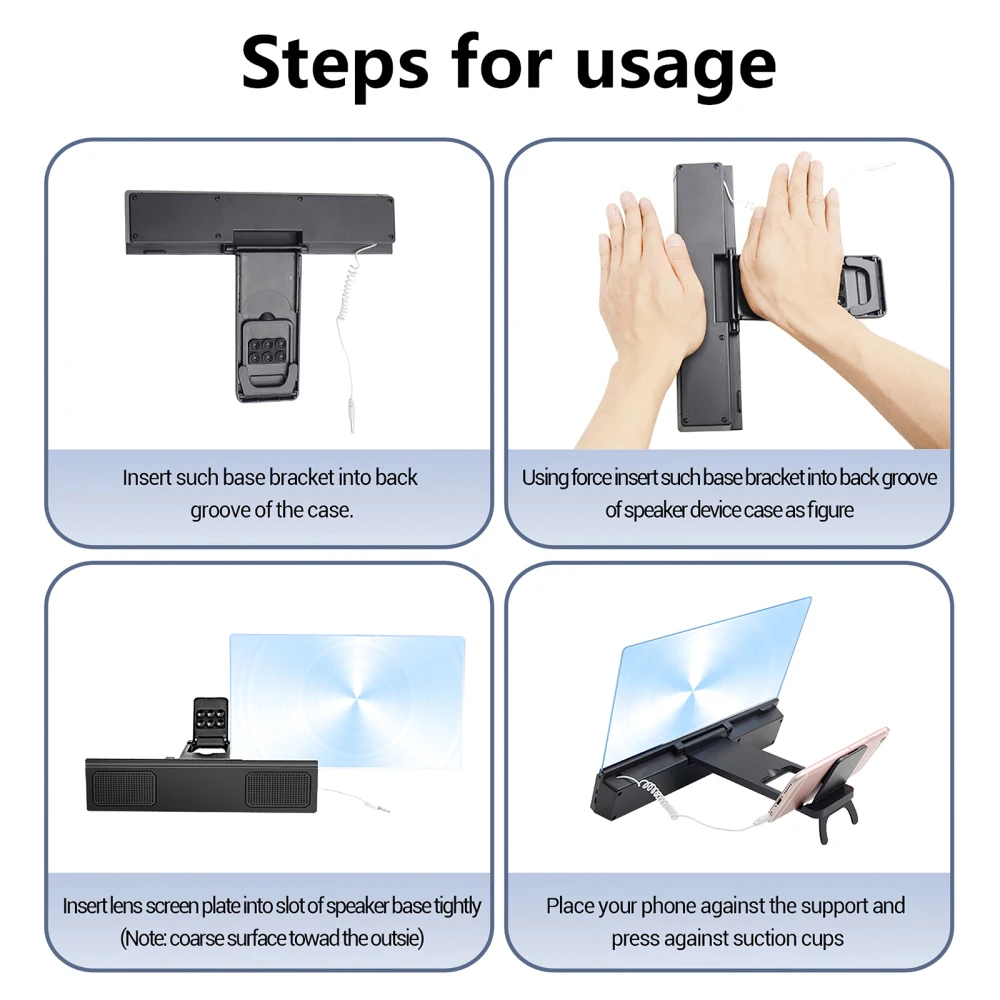 ANKOOL 12 inch Mobile Phone Screen Enlarger Amplifier Magnifier with