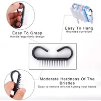 100Pcs Nail Brushes Soft Remove Dust Plastic Nail Art Cleaning Brush Acrylic Gel Polish File Finger Care Makeup Manicure Tools 2