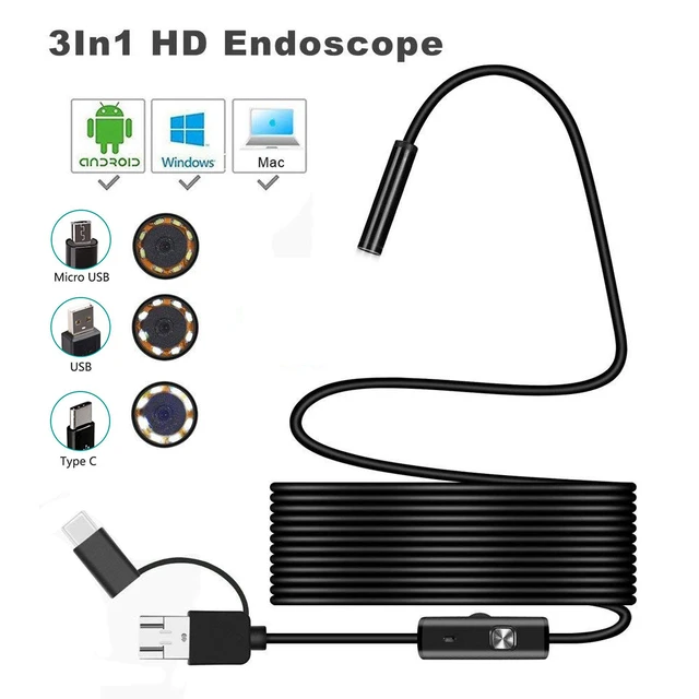 Endoscope Wifi Usb Inspection Camera  Endoscope Inspection Camera Android  - 1200p - Aliexpress