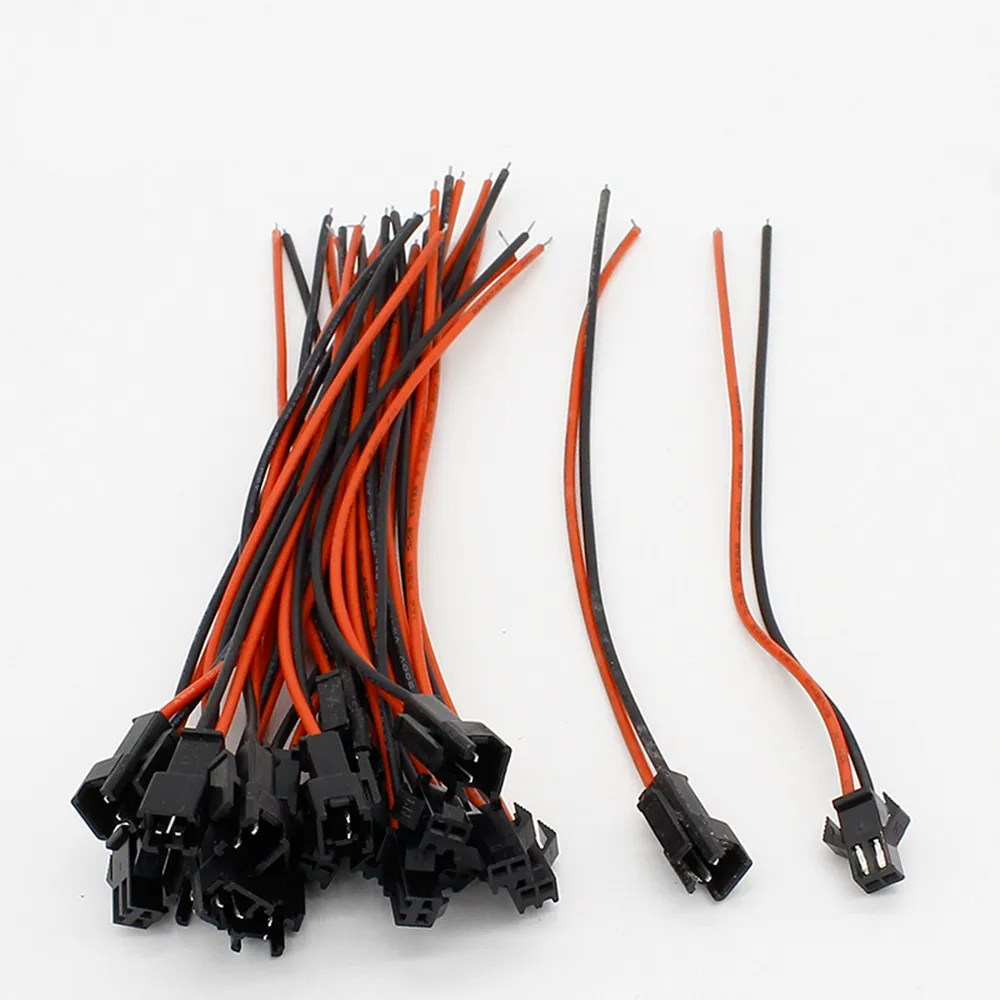 

10Pairs 15cm Long JST SM 2Pins Plug Male to Female Wire Connector