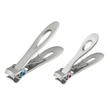 

Stainless Steel Large Mouth Nail Clipper Set Nail Clippers Creative Flat Mouth Nail Clipper Two-Piece Set