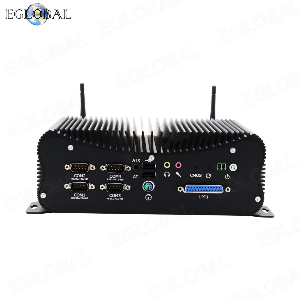 2020 EGLOBAL New Industrial Fanless Mini PC Intel Core i8 8250U i7 6567U DDR4 Computer with 6COM Ports GPIO LPT 2*RJ45 Lan | Компьютеры и