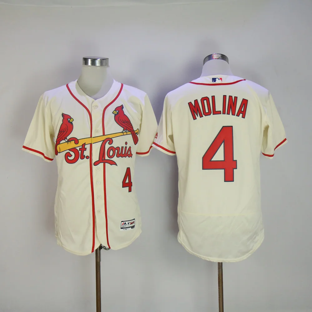 AS PICTURE Мужская футболка с надписью «Molina Stan Musial Matt Carpenter Ozzie Smith FLEX& Cool Base» - Цвет: AS PICTURE