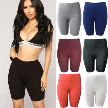 Women Sports Shorts Stretch Running Gym Fitness Short Pants Workout Beach Casual Seamless Yoga Slim Tight Shorts 3