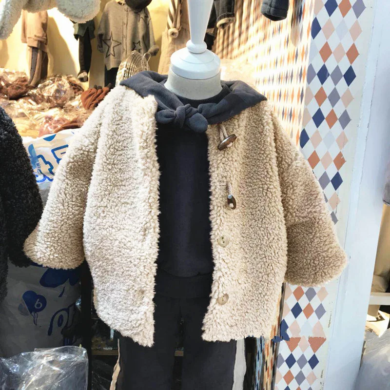 Осень зима 2019 г. Новая модная детская одежда в Корейском стиле утепленное Детское