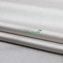 Шелк сатиновая Серебряная белая красивая ткань слегка прозрачная чувство пряжа для шарфов шелковая ткань стрейч атласная ткань 14 momme