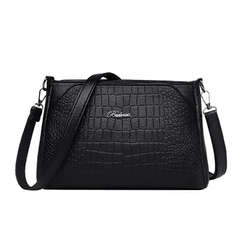 

Bags For Women 2019 Casual PU Leather Handbags Soft Face Retro College Soft Leather Shoulder Bag Solid Color Messenger Bags