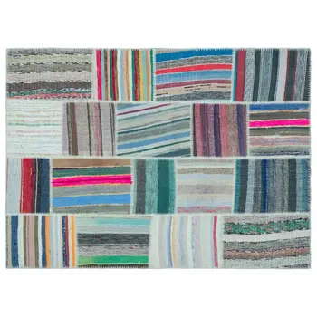 

Handmade Multicolor Vintage Patchwork Rug Area Rug 160x221 Cm-5'3''X7'3''