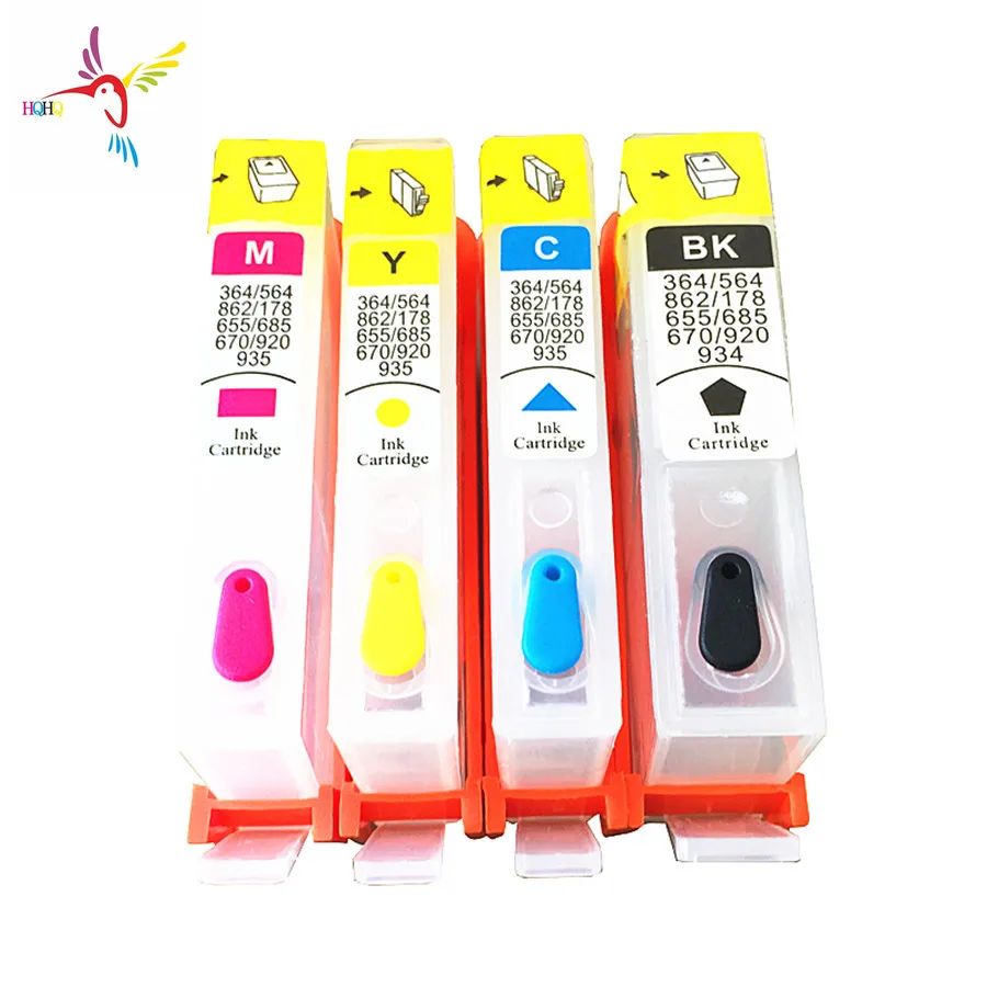 Cartucho de tinta de repuesto para impresora HP Photosmart B8550, B8553,  B8558, C6380, C6383, C5324, 364 con Chip permanente, 4 unids/set por  Set|Cartuchos de tinta| - AliExpress