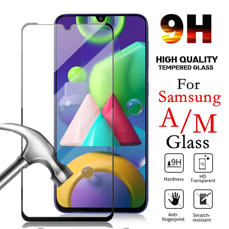 9H закаленное стекло для Samsung A51 A 51 A71 A20 A20E A20S A31 A41 A20s Galaxy A21S A01 A50 50 A70 M51 Защитное