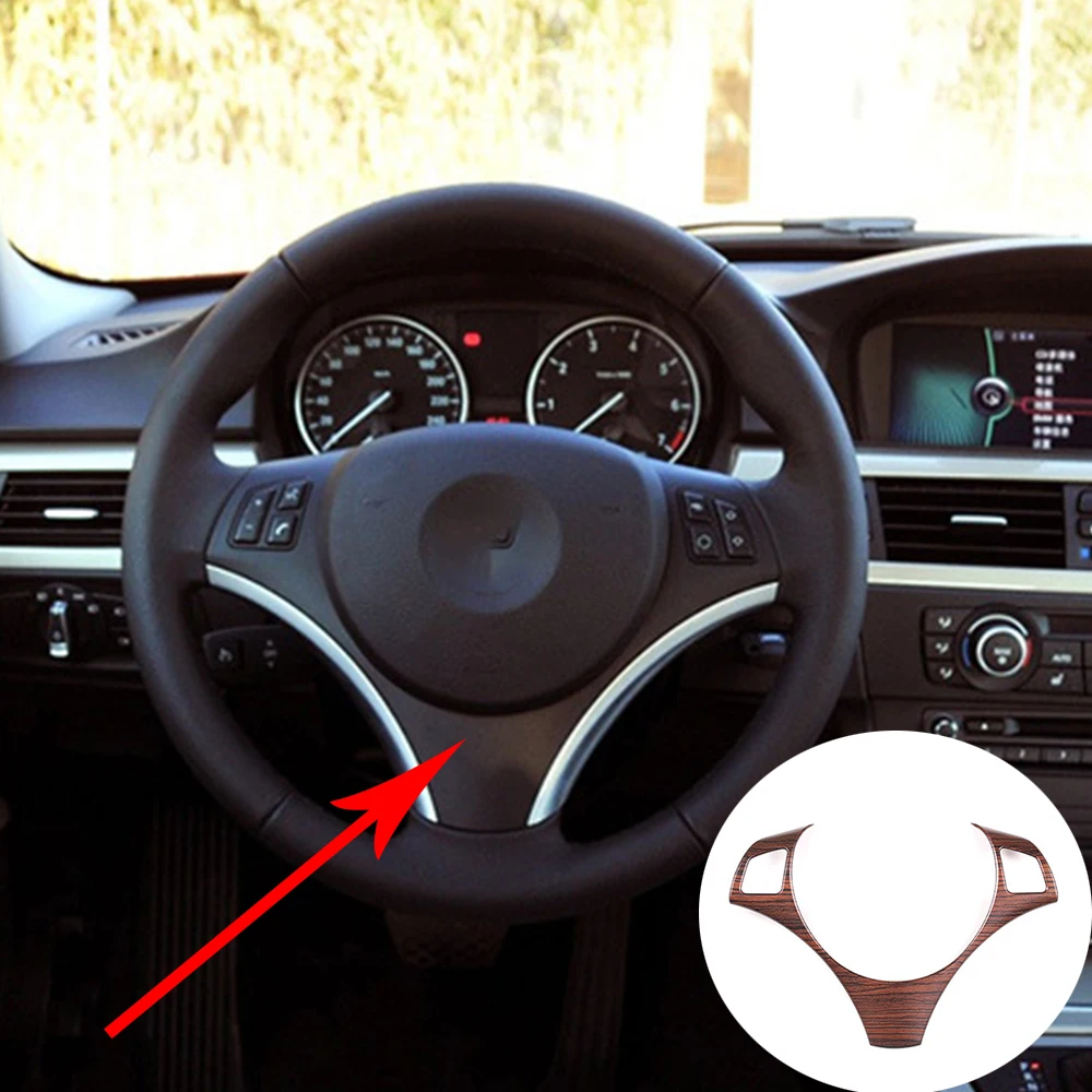 Декоративные наклейки на рулевое колесо BMW 3 серии 2005-2012 АБС-пластик для E87 1 2004-2011 |